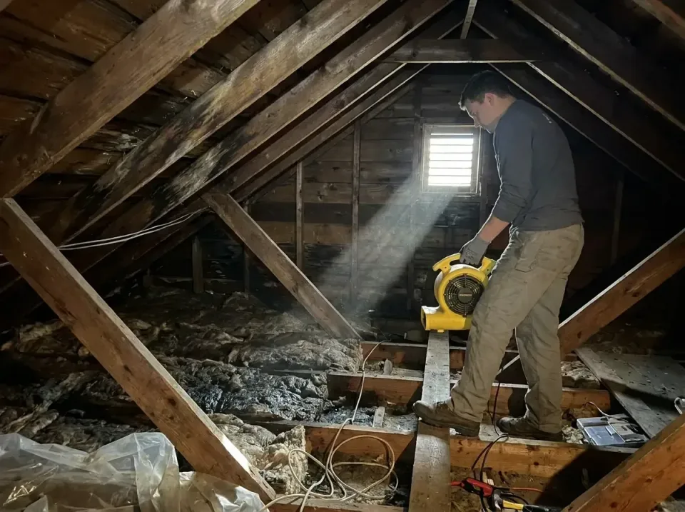 attic-water-damage-drying-proc-007 — frequently asked questions, Emergency Water Extraction & 24/7 Flood Response in Keyport…